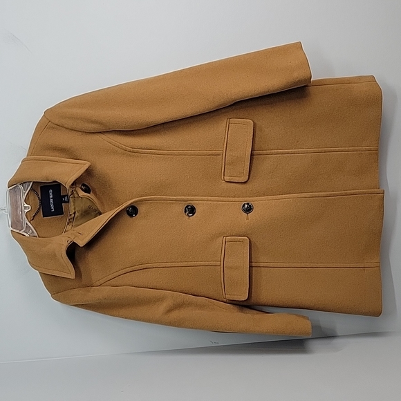 Lands' End Jackets & Blazers - Lands' End Camel Brown Wool Coat